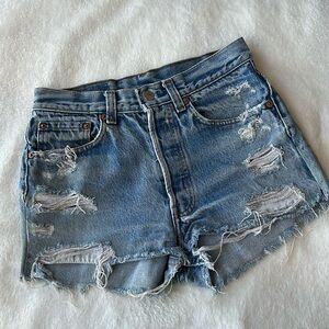 Levi’s vintage distressed shorts